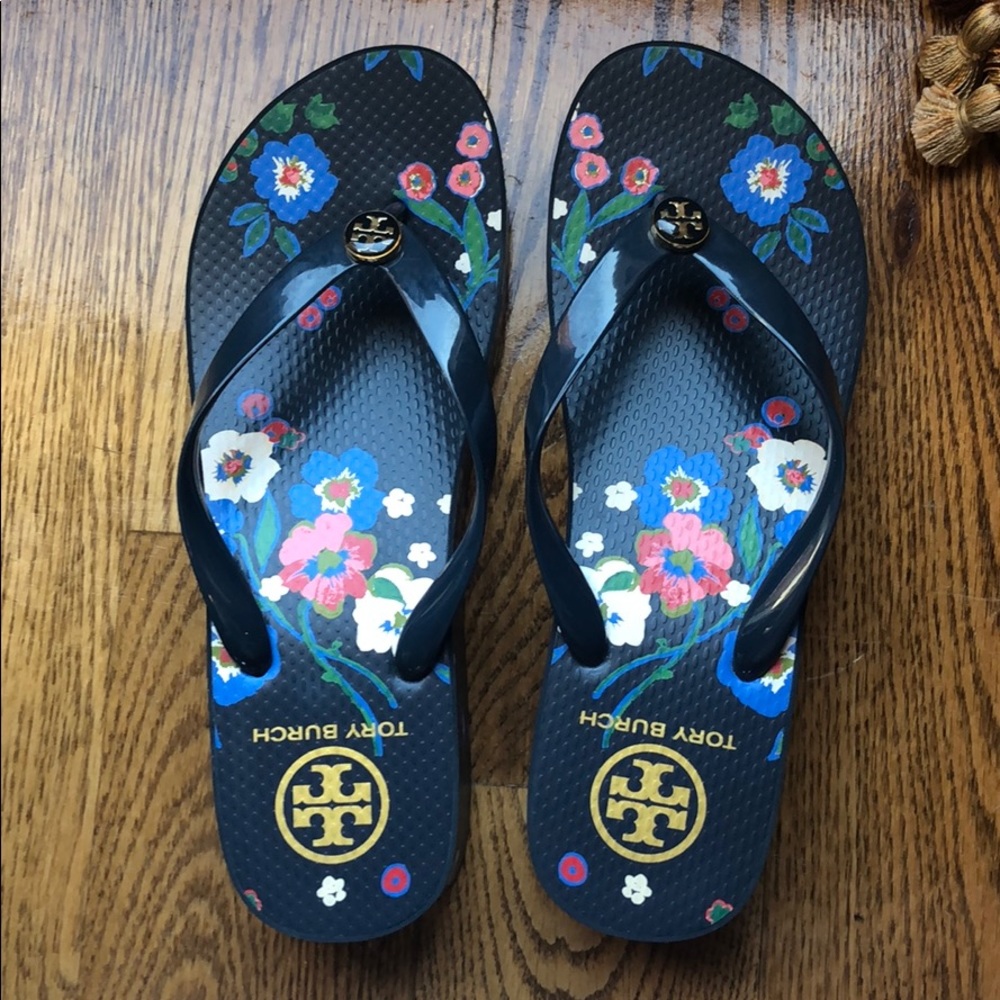 Tory Burch Wedge Flip Flops